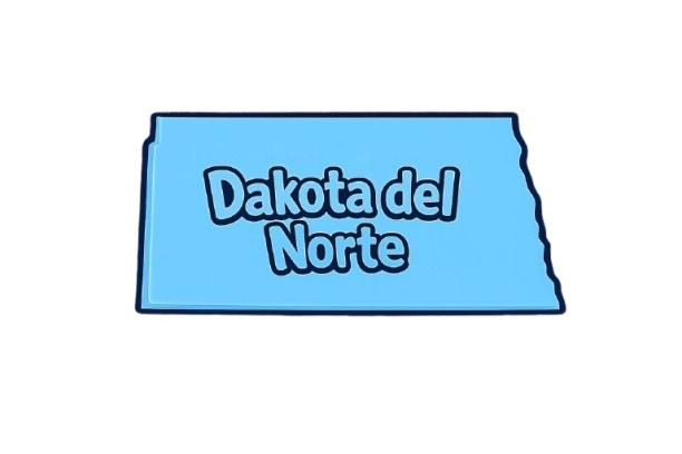 Mapa de Dakota del Norte — explora cuentos locales de invierno