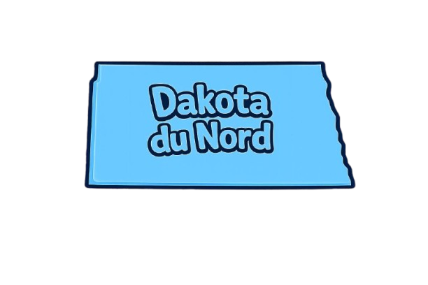 Carte du Dakota du Nord — explorez les contes d'hiver locaux