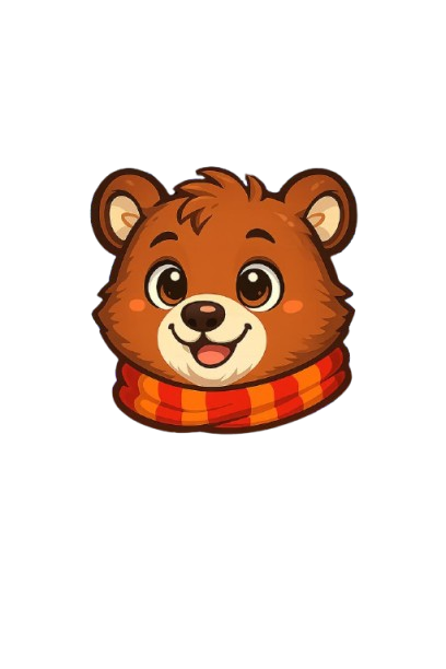 Oso negro de invierno de Dakota del Norte, personaje infantil