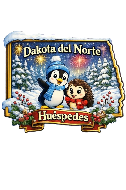 Huéspedes de invierno: pingüino y erizo en la nieve